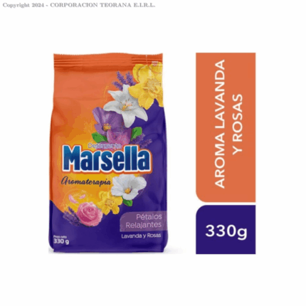 DETERGENTE MARSELLA LAVANDA Y ROSAS X 330 GR X 30 UND