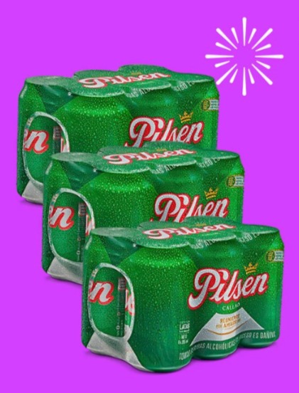 3 Pack Cerveza Pilsen de 6un