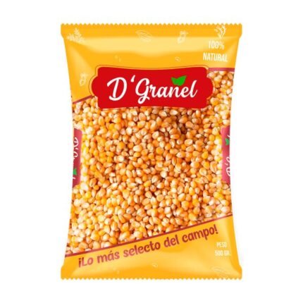 MAIZ POP CORN D’GRANEL PAQUETE X 500 GR X 12 UNIDADES