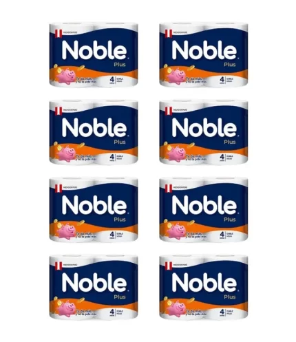 Papel Higiénico NOBLE Plus 30Mts 8 Paquete 4u